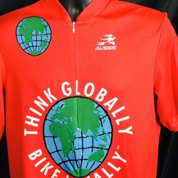 Aussie Cycling Jersey XXL Red One Less Car 1/4 Zip - Picture 3 of 9